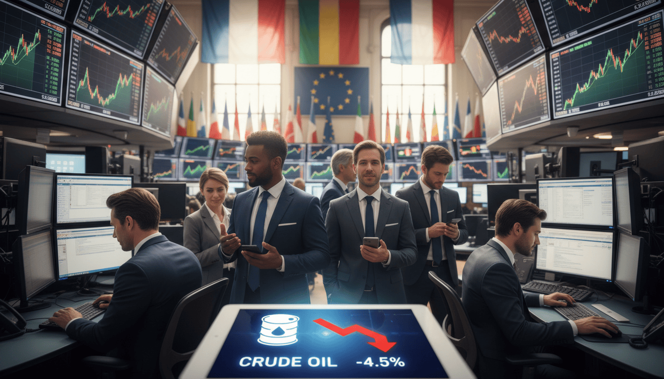 Les marchés européens gagnent du terrain malgré la chute du pétrole qui tempère les inquiétudes géopolitiques