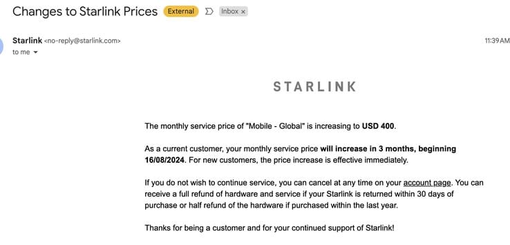 La Pologne oblige Starlink à annuler l&rsquo;augmentation des tarifs d&rsquo;itinérance