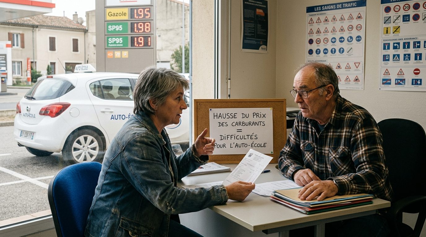 « On ne va pas travailler à perte » : à Bagnols, les auto-écoles alertent face à la flambée des prix des carburants